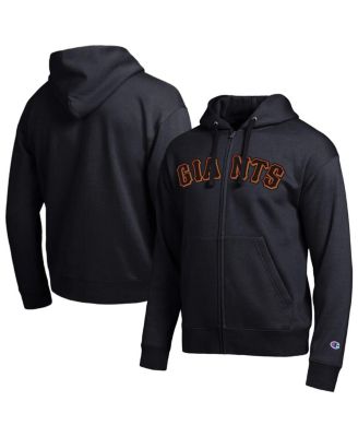 Men's San Francisco Giants Black All-Star Wordmark Full-Zip Hoodie