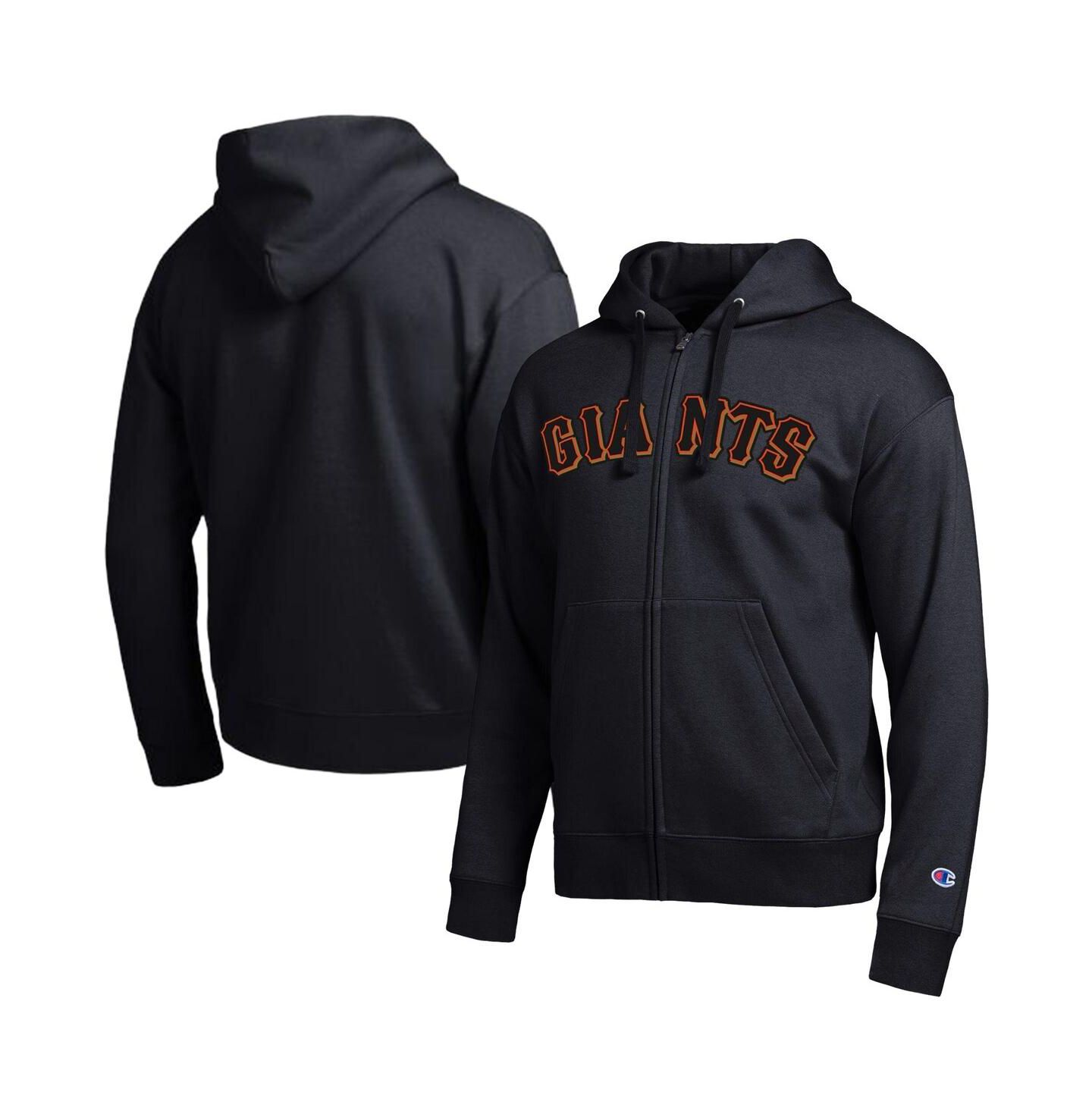 Мужское худи Champion San Francisco Giants Black All-Star Wordmark Full-Zip — фото 1