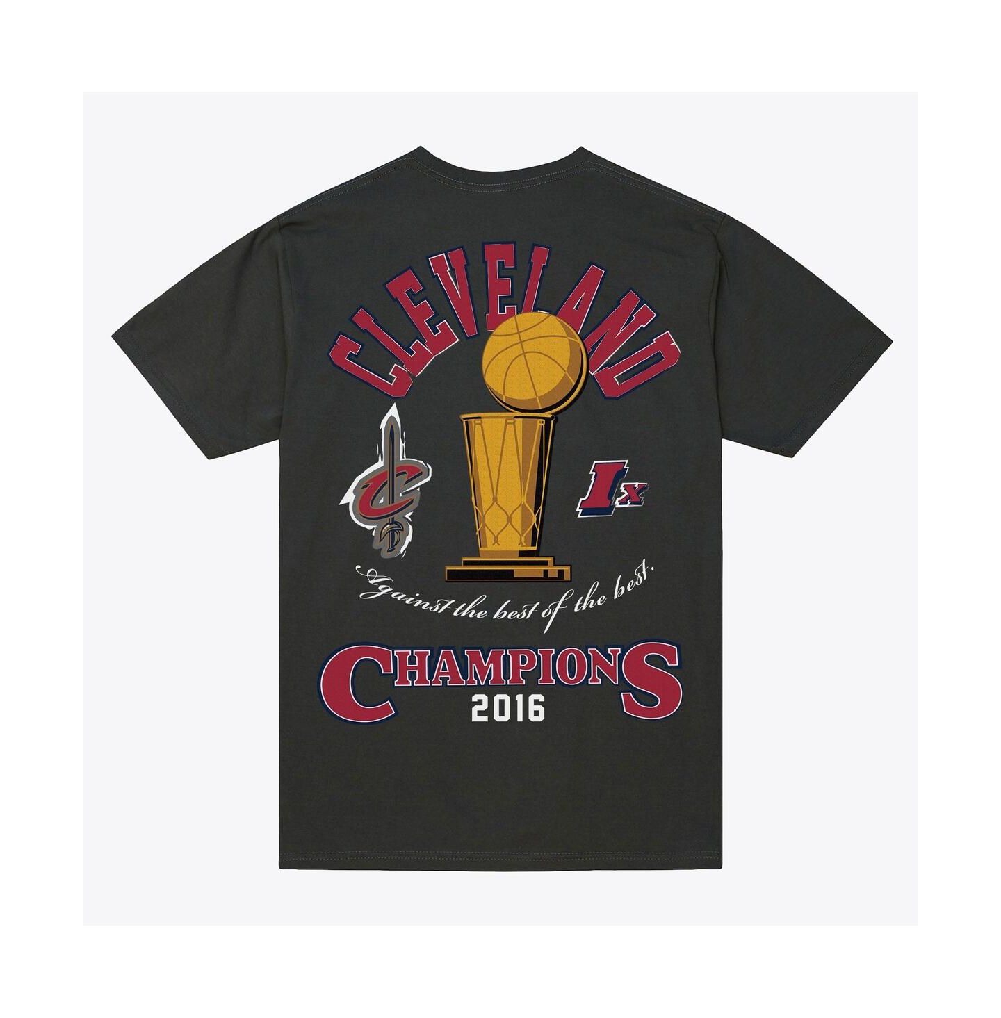 Мужская футболка Mitchell & Ness Charcoal Cleveland Cavaliers Hardwood Classics Legacy Defined — фото 3