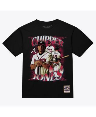 Men's Chipper Jones Black Atlanta Braves Legendary Collage Player T-Shirt