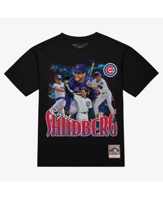 Men's Ryne Sandberg Black Chicago Cubs Legendary Collage Player T-Shirt