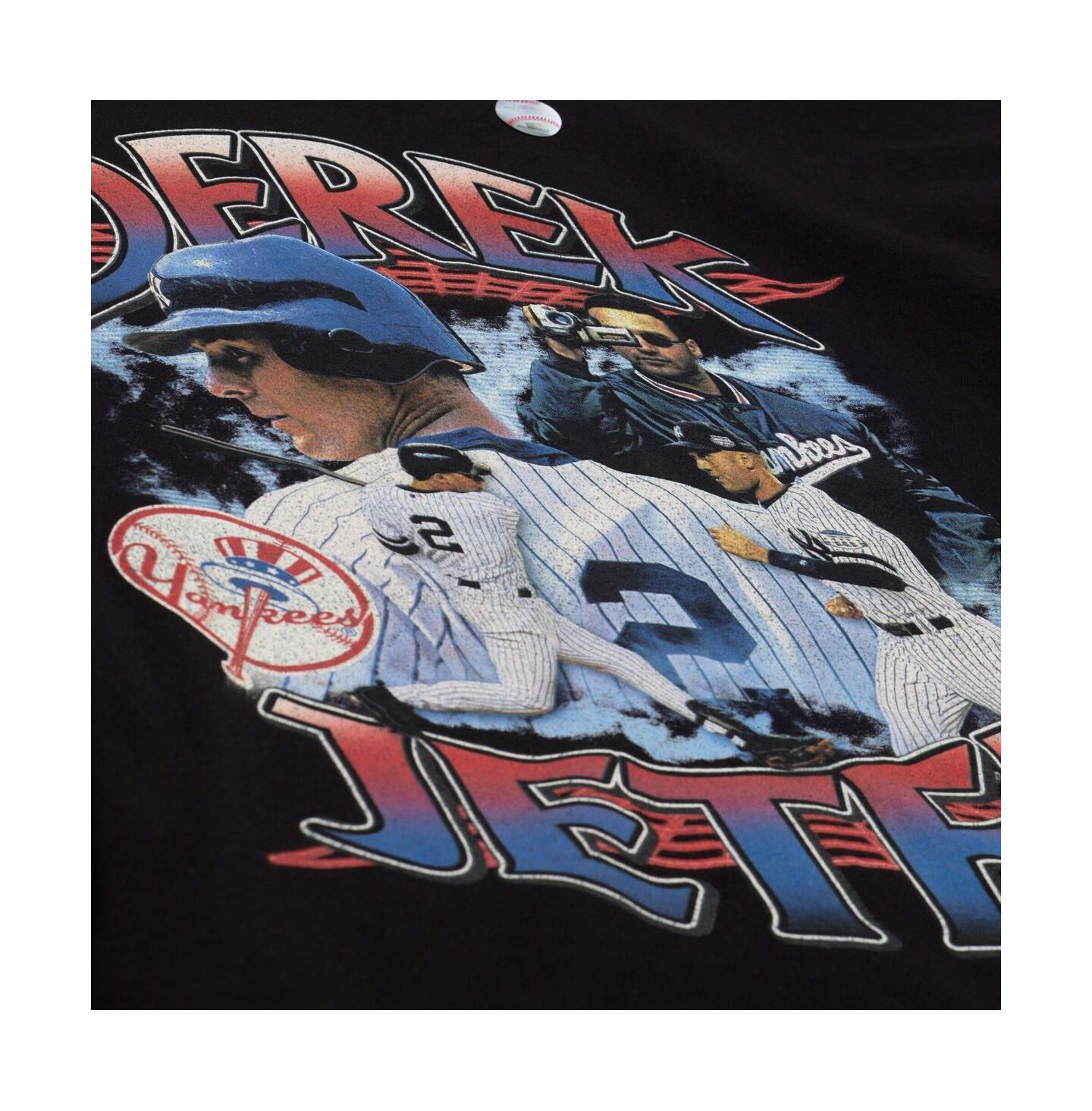 Мужская футболка Mitchell & Ness Derek Jeter Black New York Yankees Legendary Collage Player — фото 4