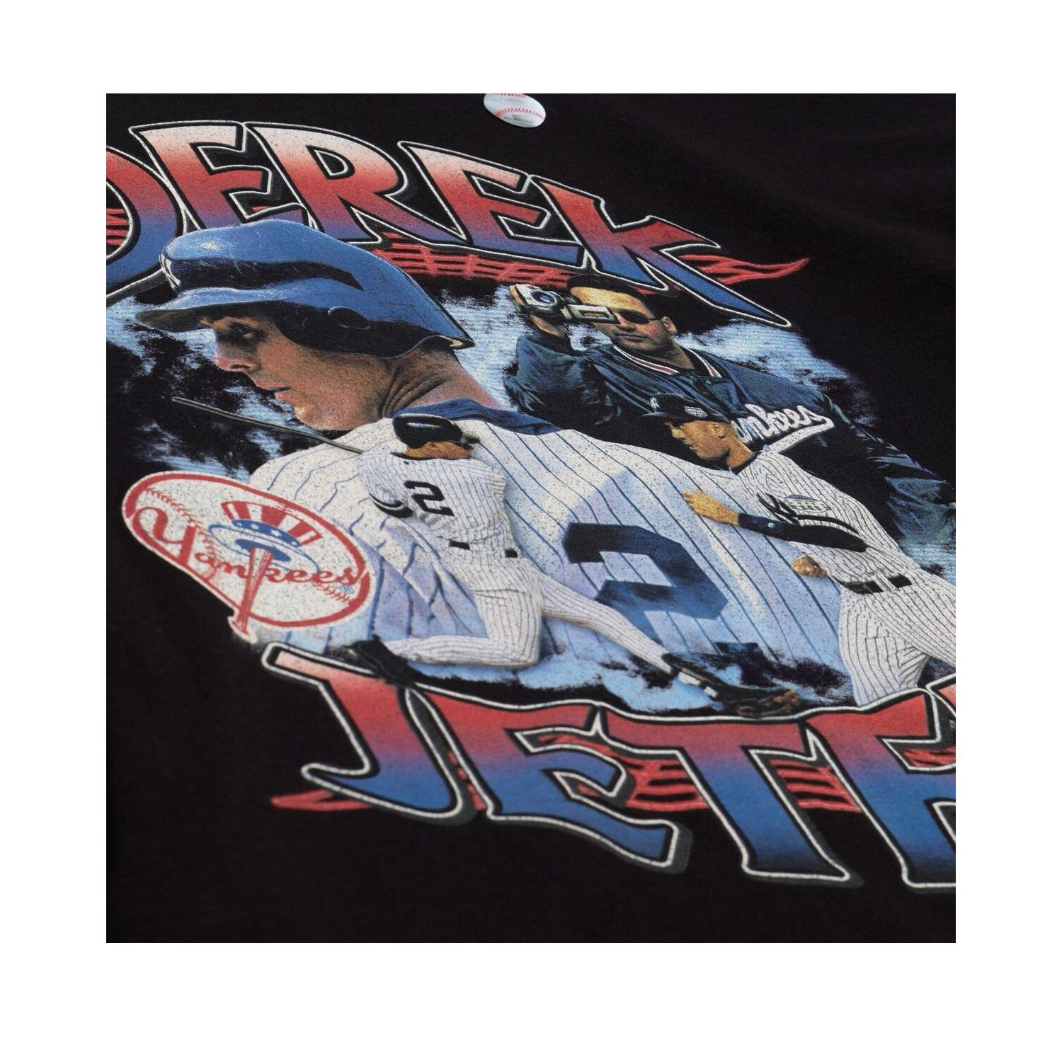 Men's Derek Jeter Black New York Yankees Legendary Collage Player T-Shirt