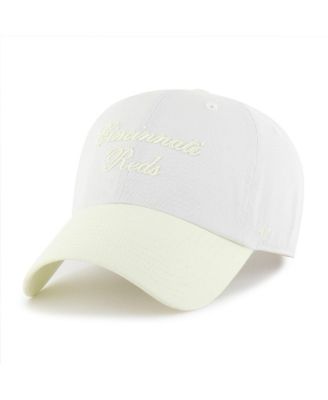 Women's White/Yellow Cincinnati Reds Gelato Two-Tone Clean Up Adjustable Hat