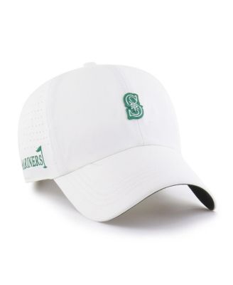 Men's White Seattle Mariners Elevated Greens Clean Up Adjustable Hat