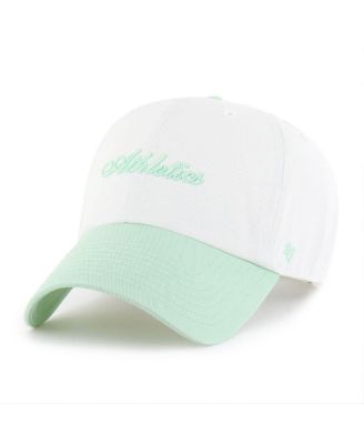 Women's White/Green Athletics Gelato Two-Tone Clean Up Adjustable Hat