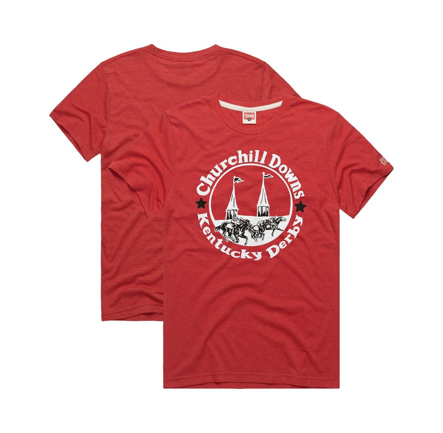 Men's Red Kentucky Derby Twin Spires Tri-Blend T-Shirt