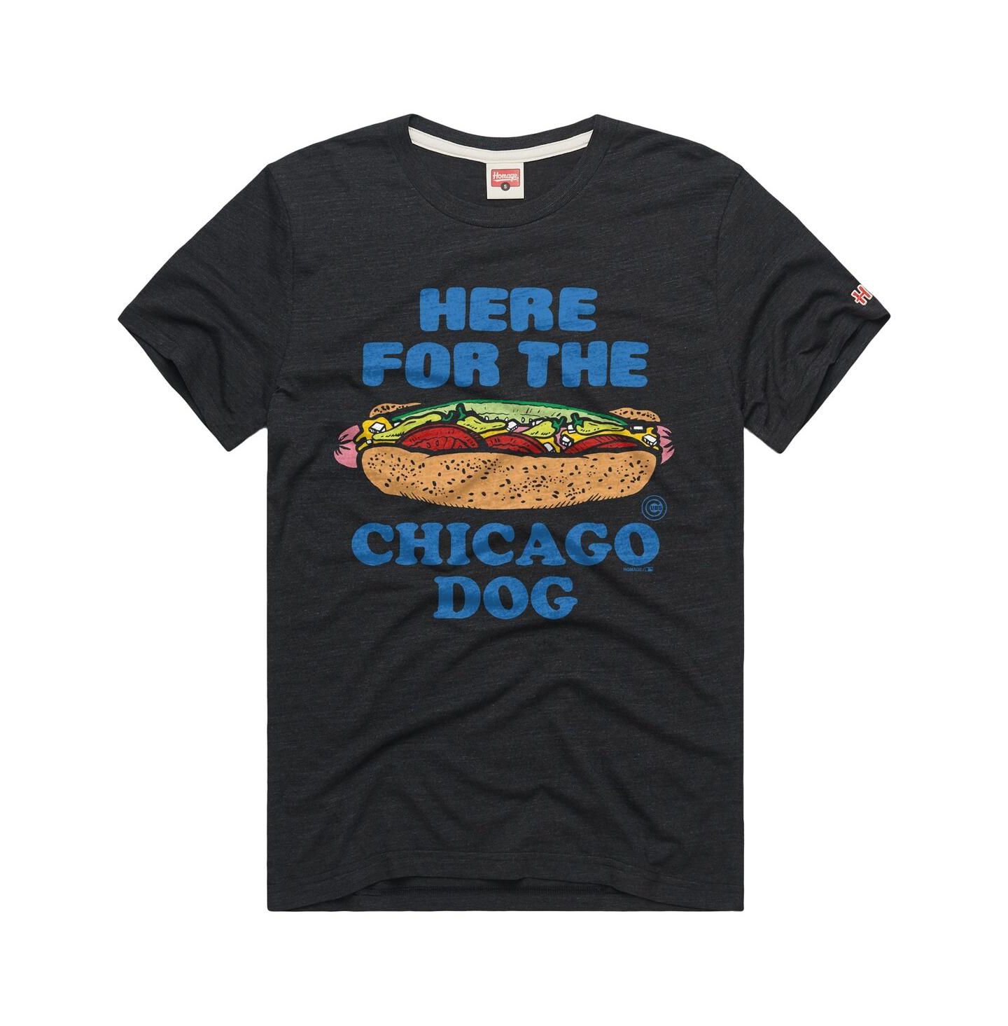 Мужская футболка Homage Charcoal Chicago Cubs Tri-Blend Hyperlocal — фото 1