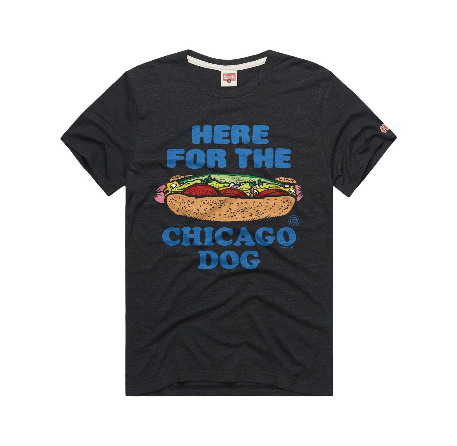 Men's Charcoal Chicago Cubs Tri-Blend Hyperlocal T-Shirt
