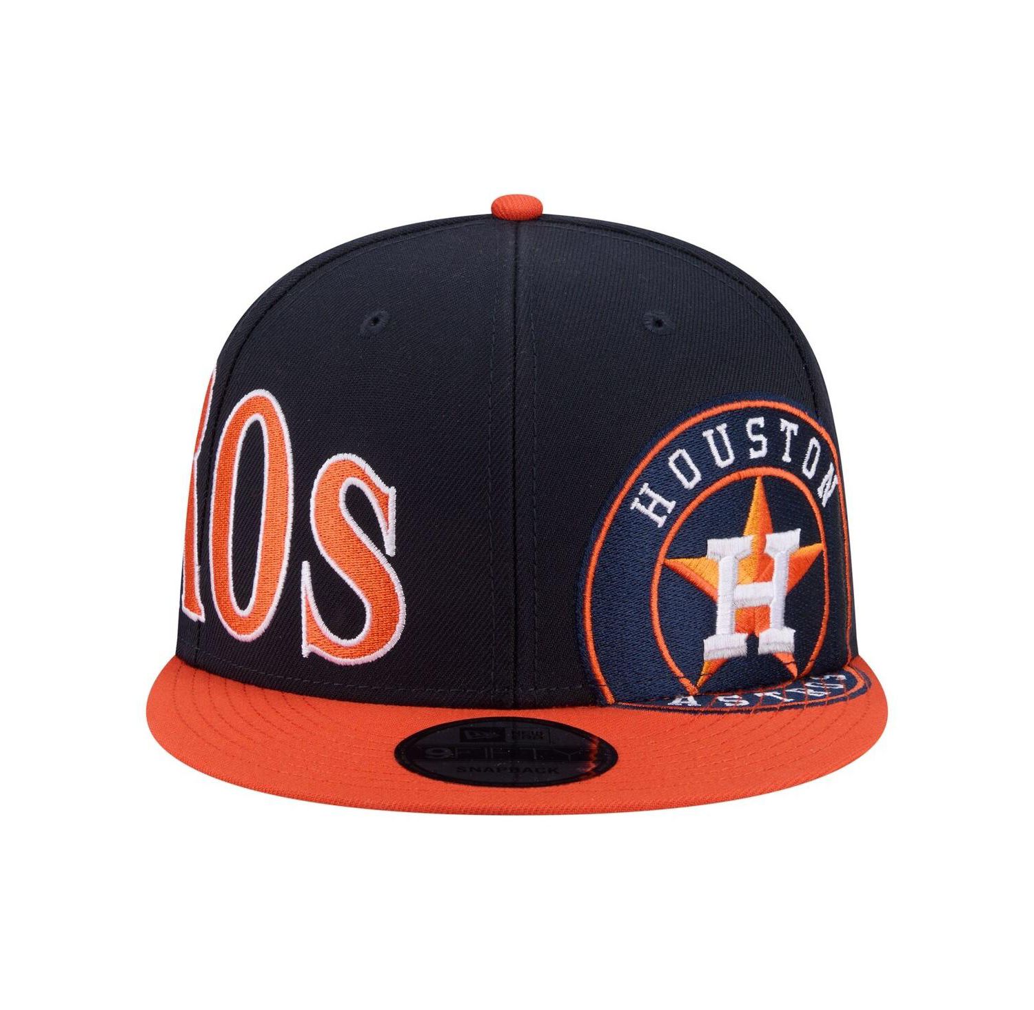 Men's Navy/Orange Houston Astros Stretched Two-Tone 9FIFTY Adjustable Hat