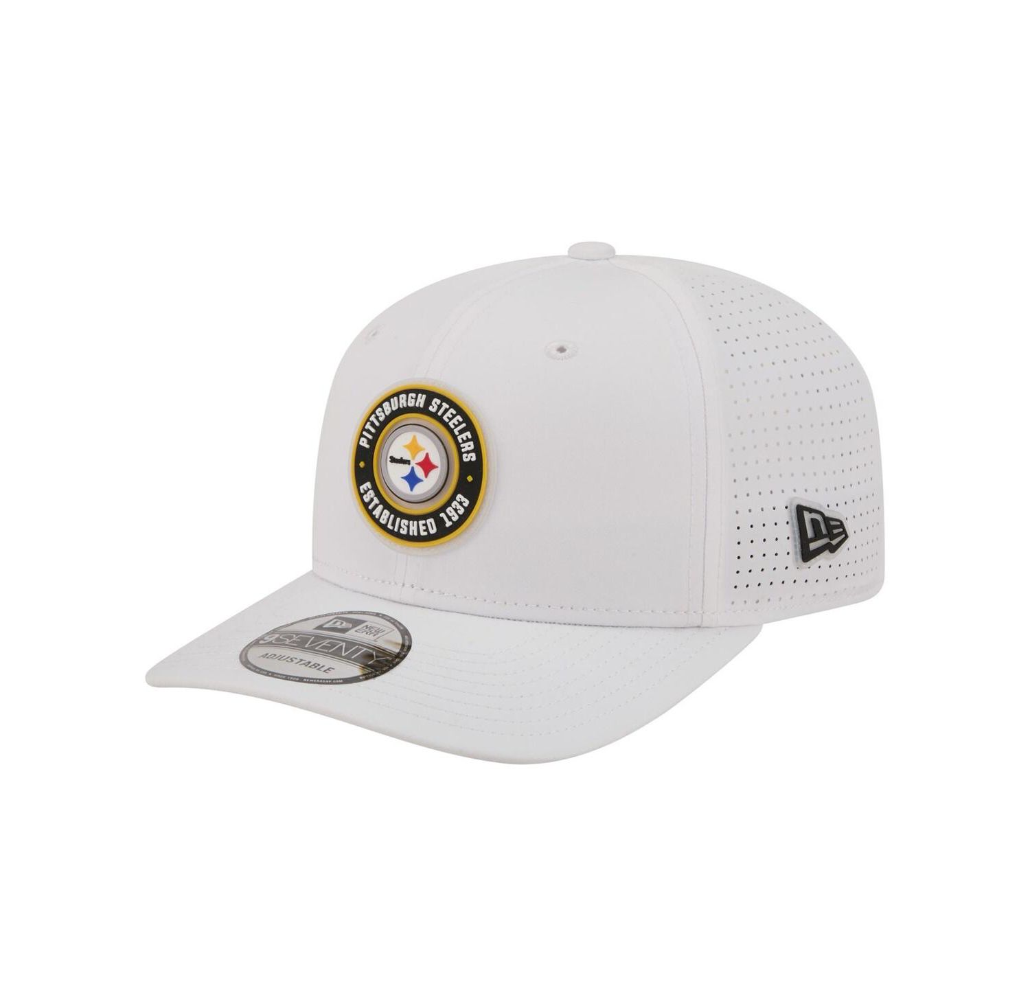 Men's White Pittsburgh Steelers COOLERA 9SEVENTY Adjustable Hat