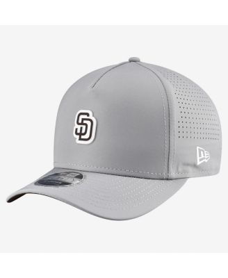 Men's Gray San Diego Padres Micro Logo 9FORTY M-Crown A-Frame Adjustable Hat