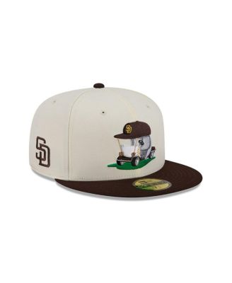 Men's Cream/Brown San Diego Padres Bullpen Cart 59FIFTY Fitted Hat