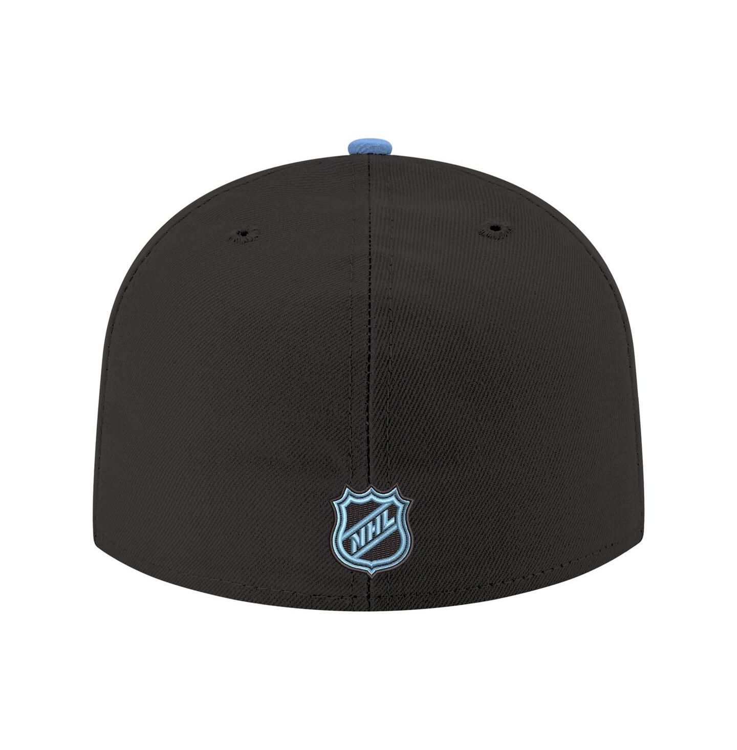 Мужская кепка New Era Black Utah Mammoth Core Logo Two-Tone 59FIFTY Fitted Hat — фото 4