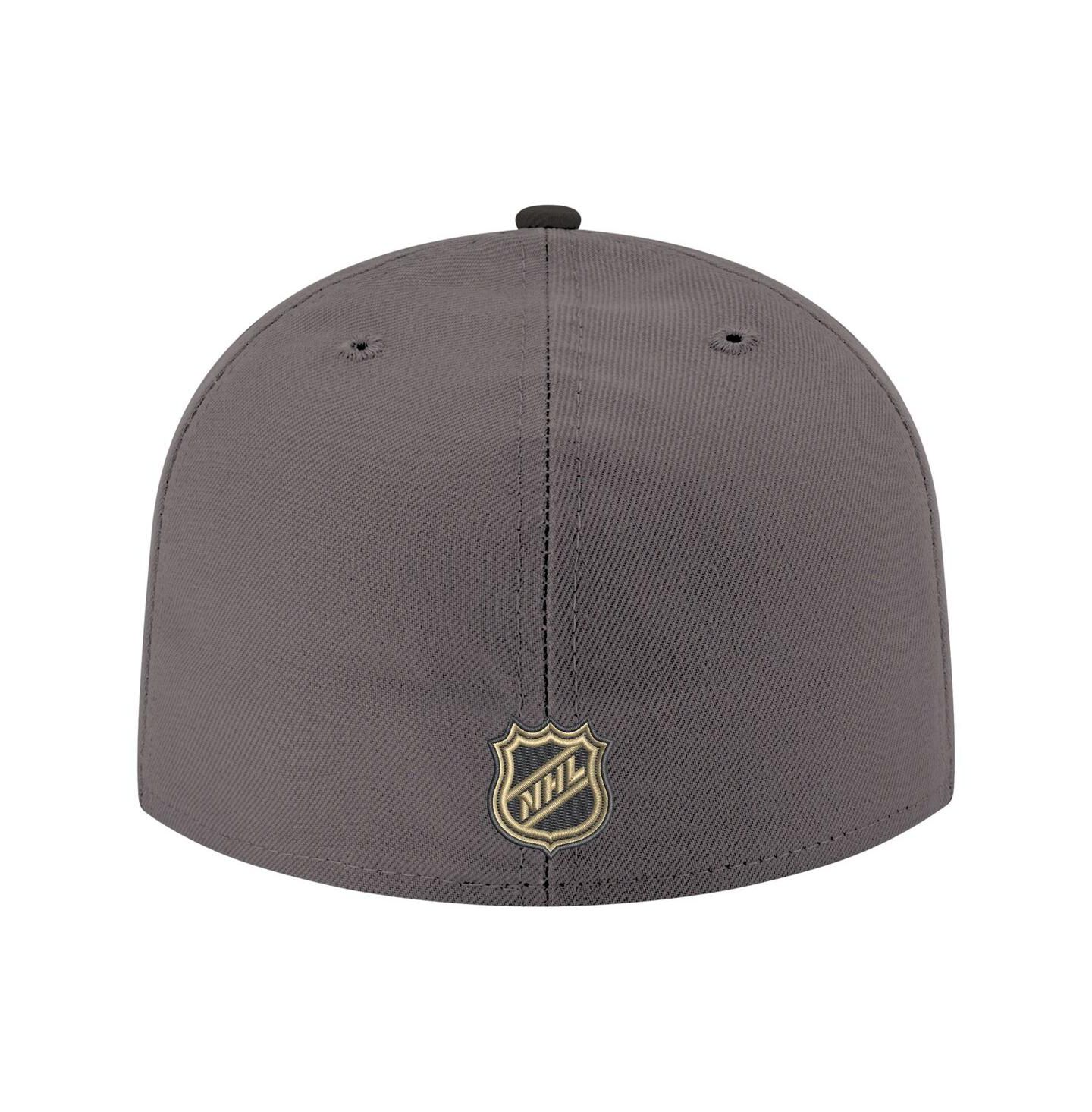 Мужская кепка New Era Gray Vegas Golden Knights Core Logo Two-Tone 59FIFTY Fitted Hat — фото 4