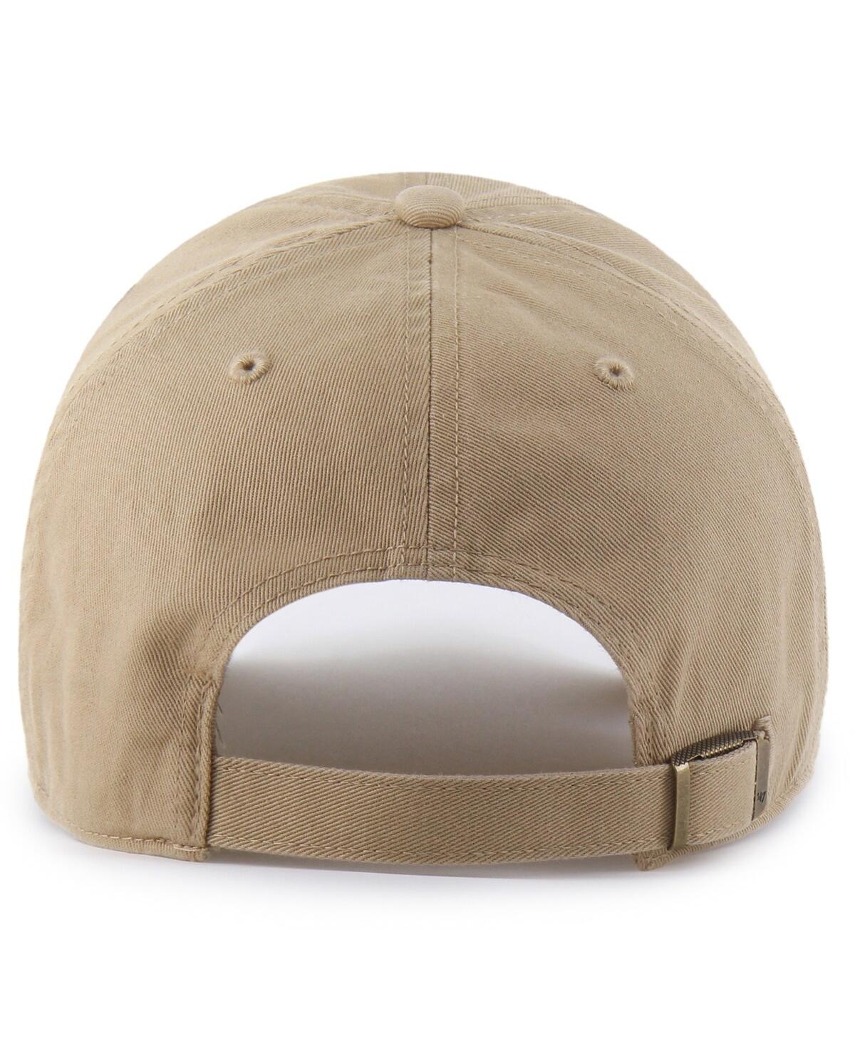 '47 Brand Men's Khaki Tennessee Titans Primary Logo Clean Up Adjustable Hat