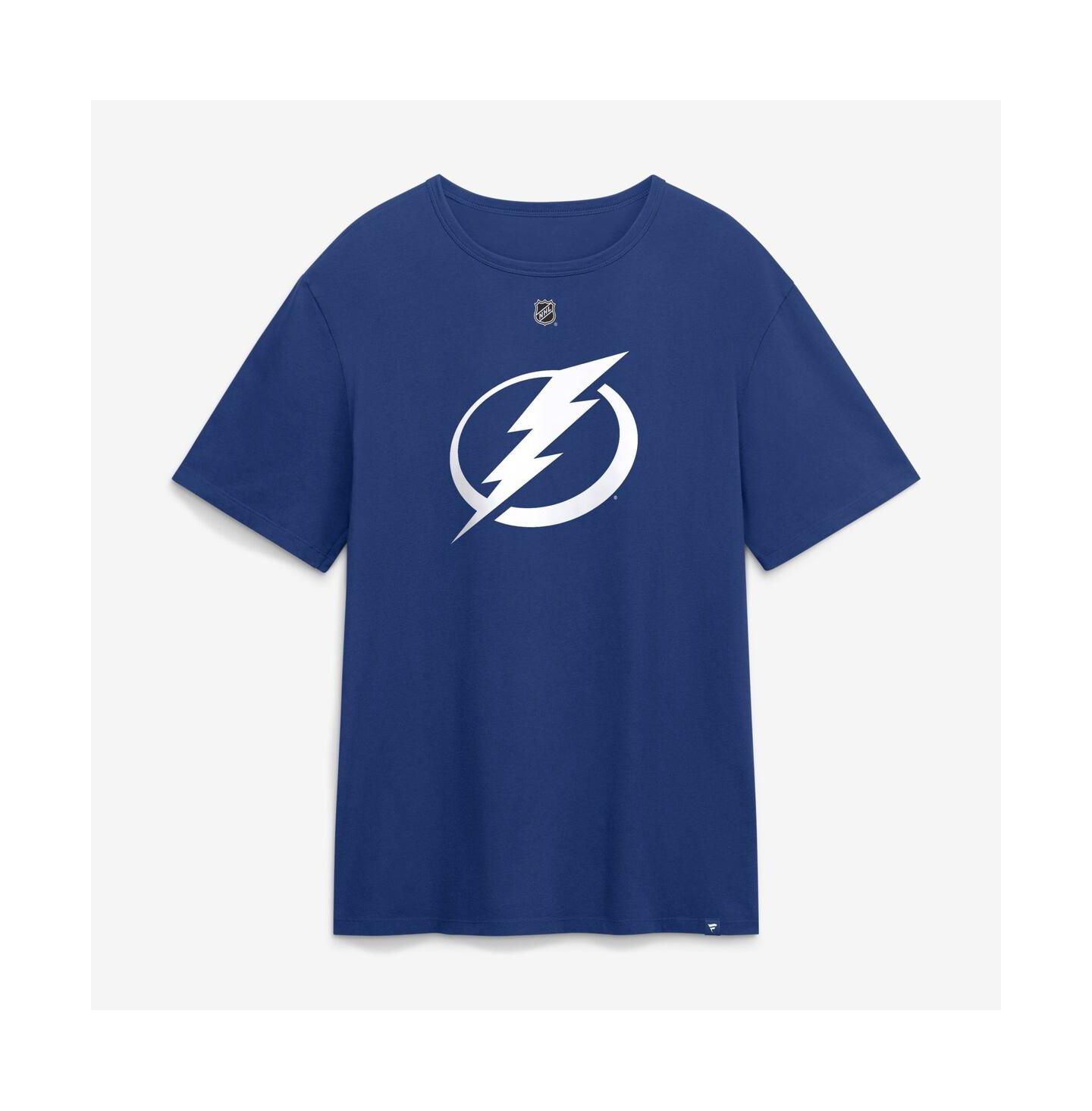 Мужская футболка Fanatics Corey Perry Blue Tampa Bay Lightning Authentic Stack Name & Number — фото 2