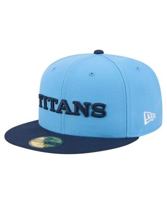 Men's Light Blue/Navy Tennessee Titans Wordmark 59FIFTY Fitted Hat