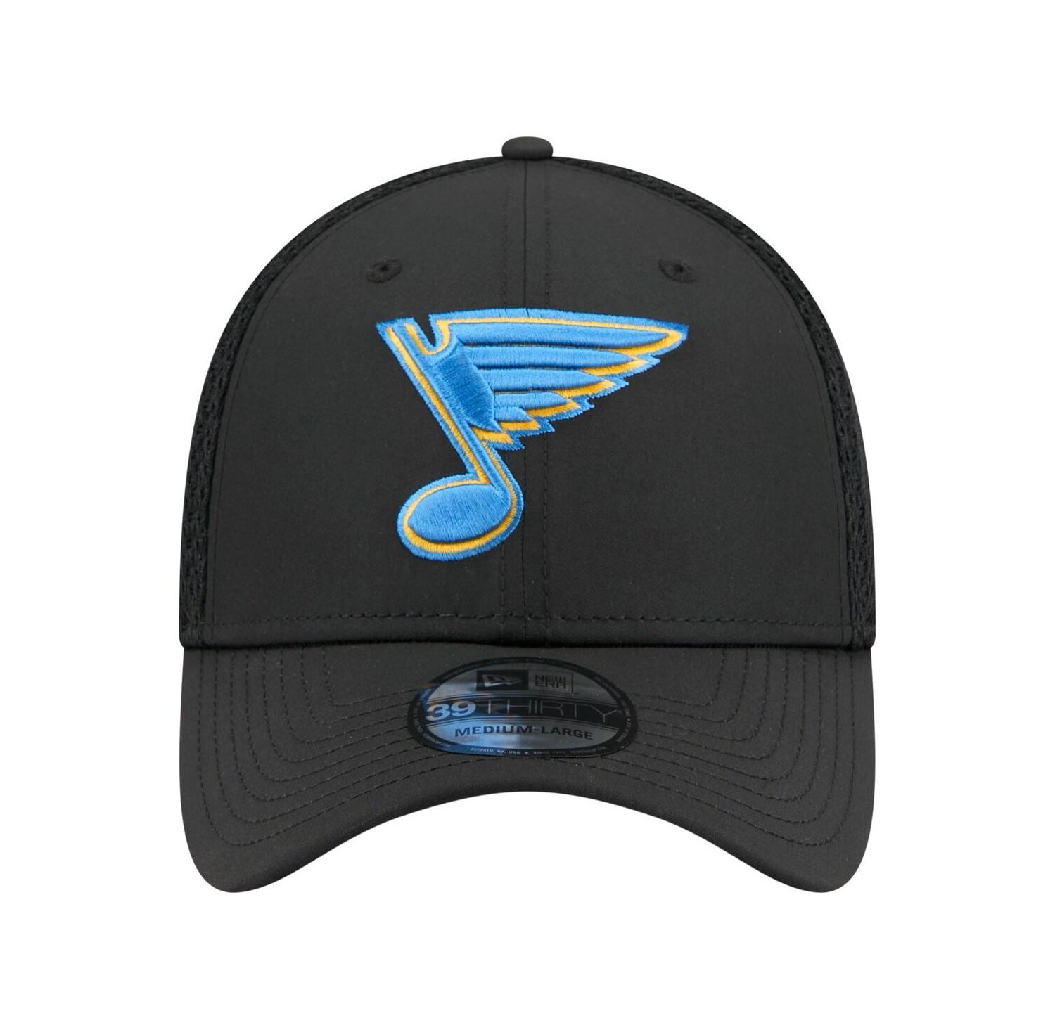 Men's Black St. Louis Blues Logo 39THIRTY Flex Hat