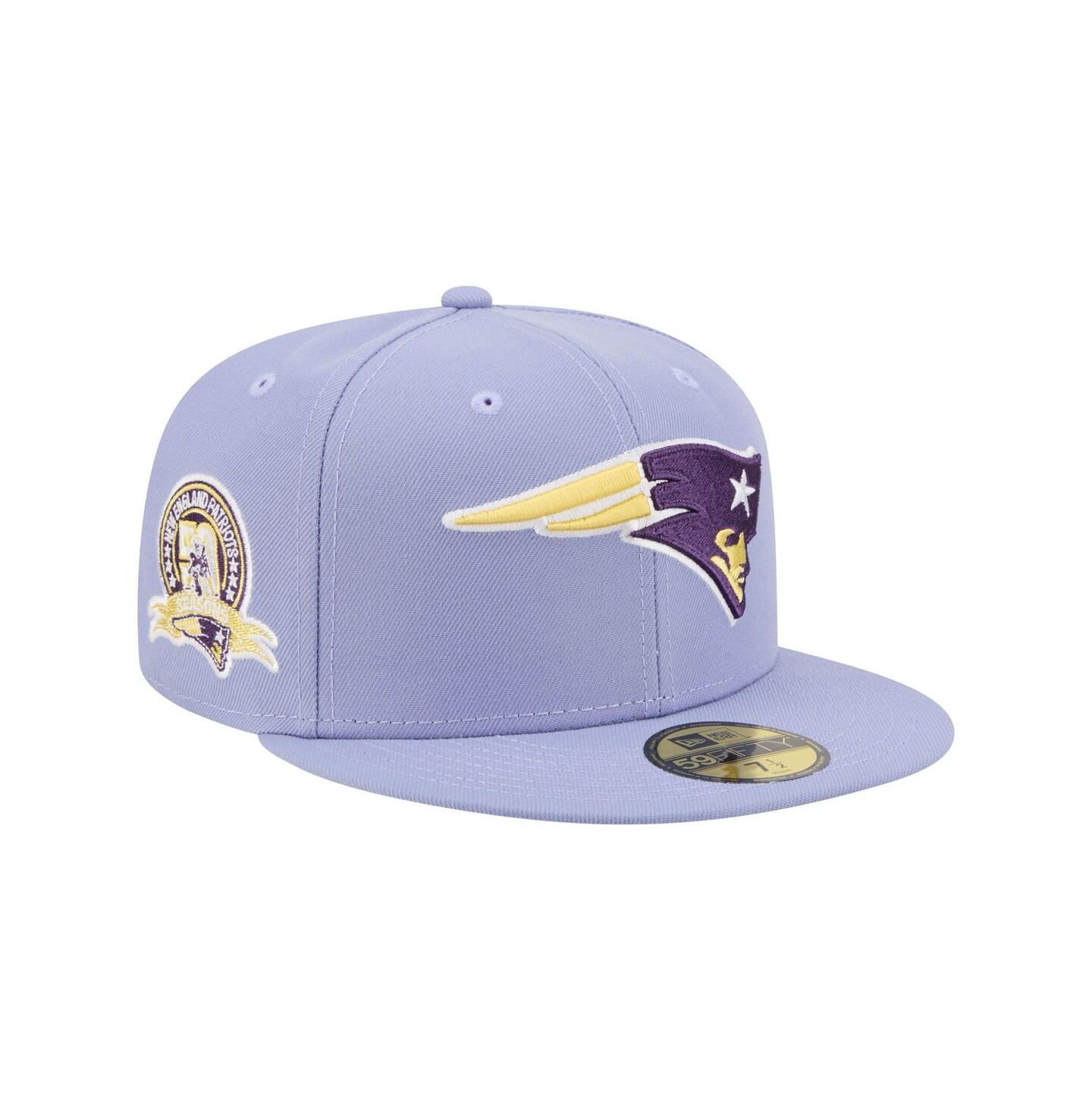 Мужская кепка New Era Light Purple New England Patriots Lavender Bloom 59FIFTY Fitted Hat — фото 1