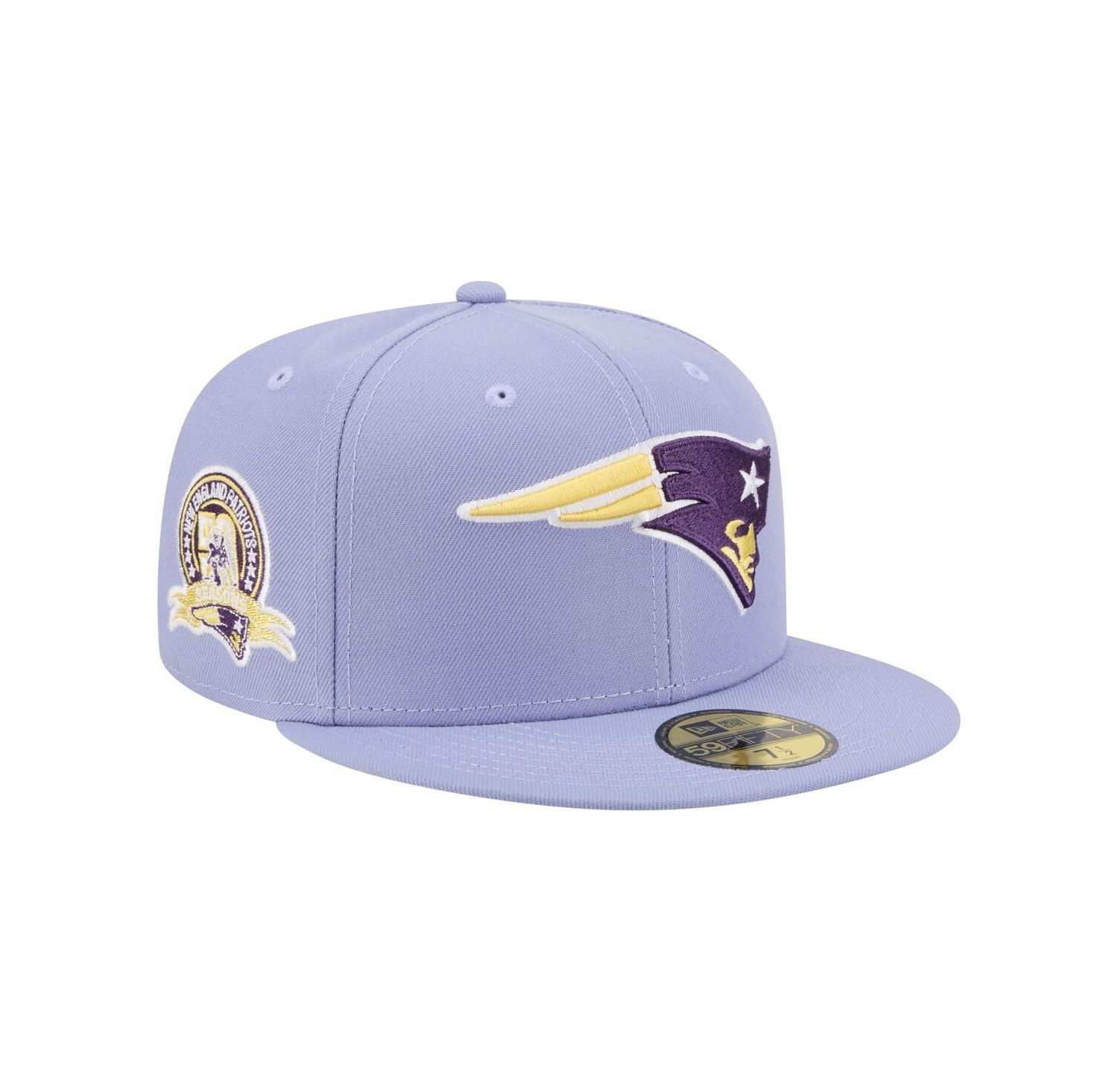 Men's Light Purple New England Patriots Lavender Bloom 59FIFTY Fitted Hat