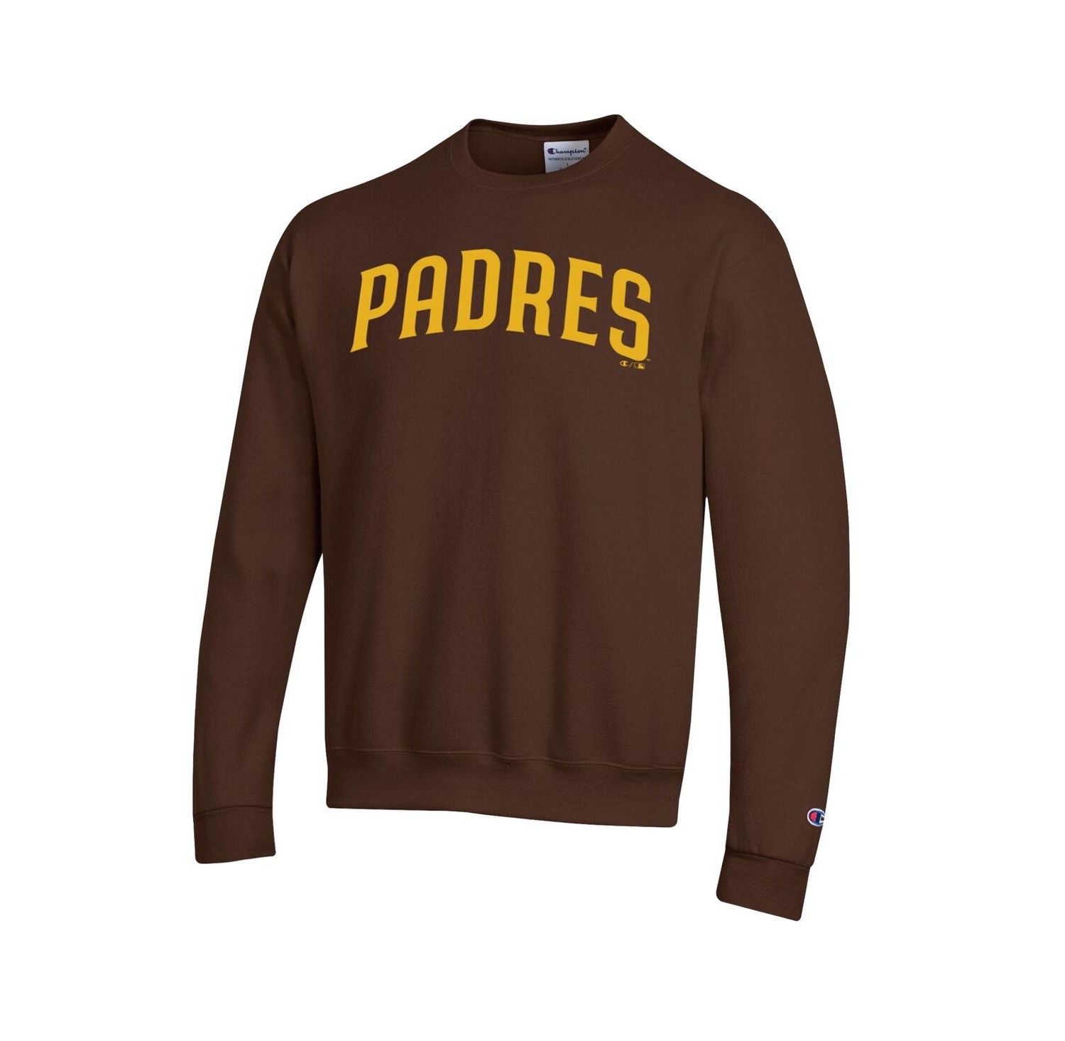 Men's Brown San Diego Padres Powerblend Wordmark Sweatshirt