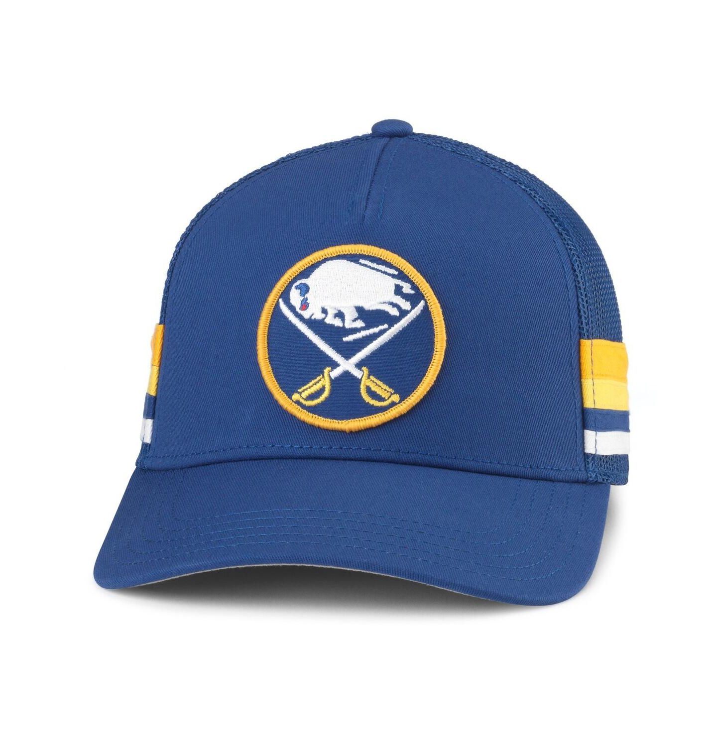 Мужская кепка American Needle Royal Buffalo Sabres HotFoot Side Stripes Adjustable Trucker Hat — фото 1