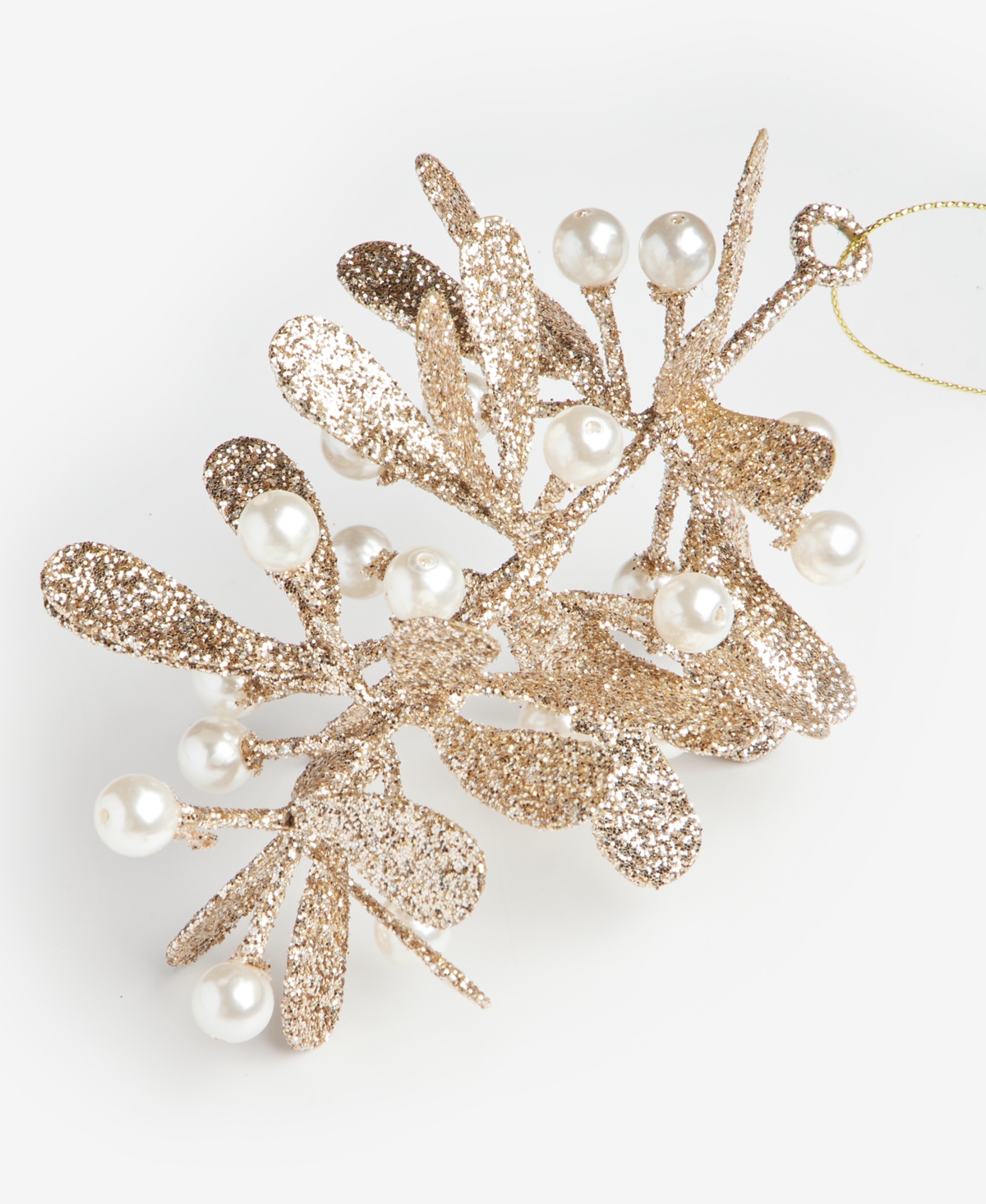 Holiday Lane Gilded Glamour Mistletoe Ornament, Macy's Exclusive