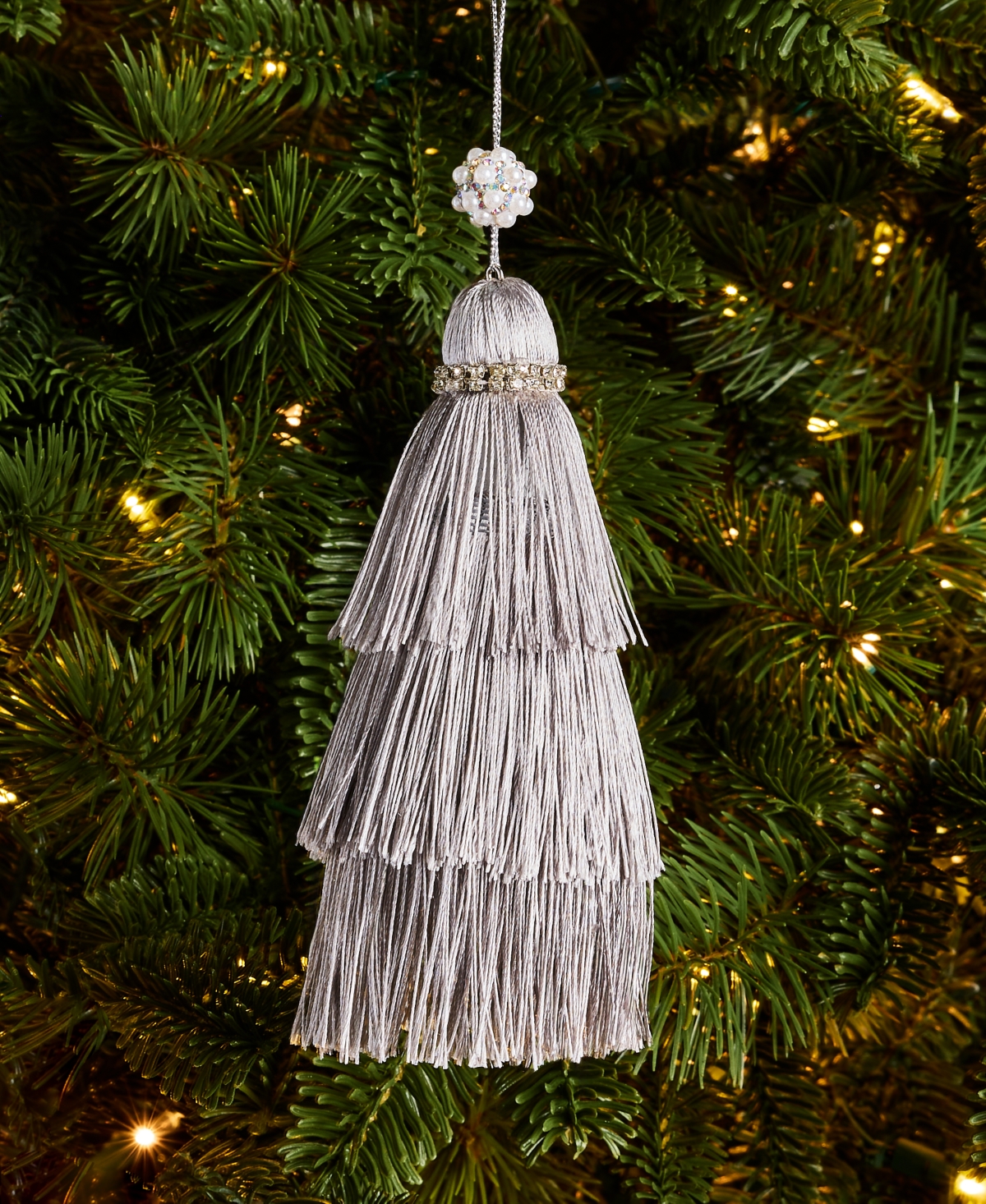 Holiday Lane Gilded Glamour Tassel Ornament, Macy's Exclusive