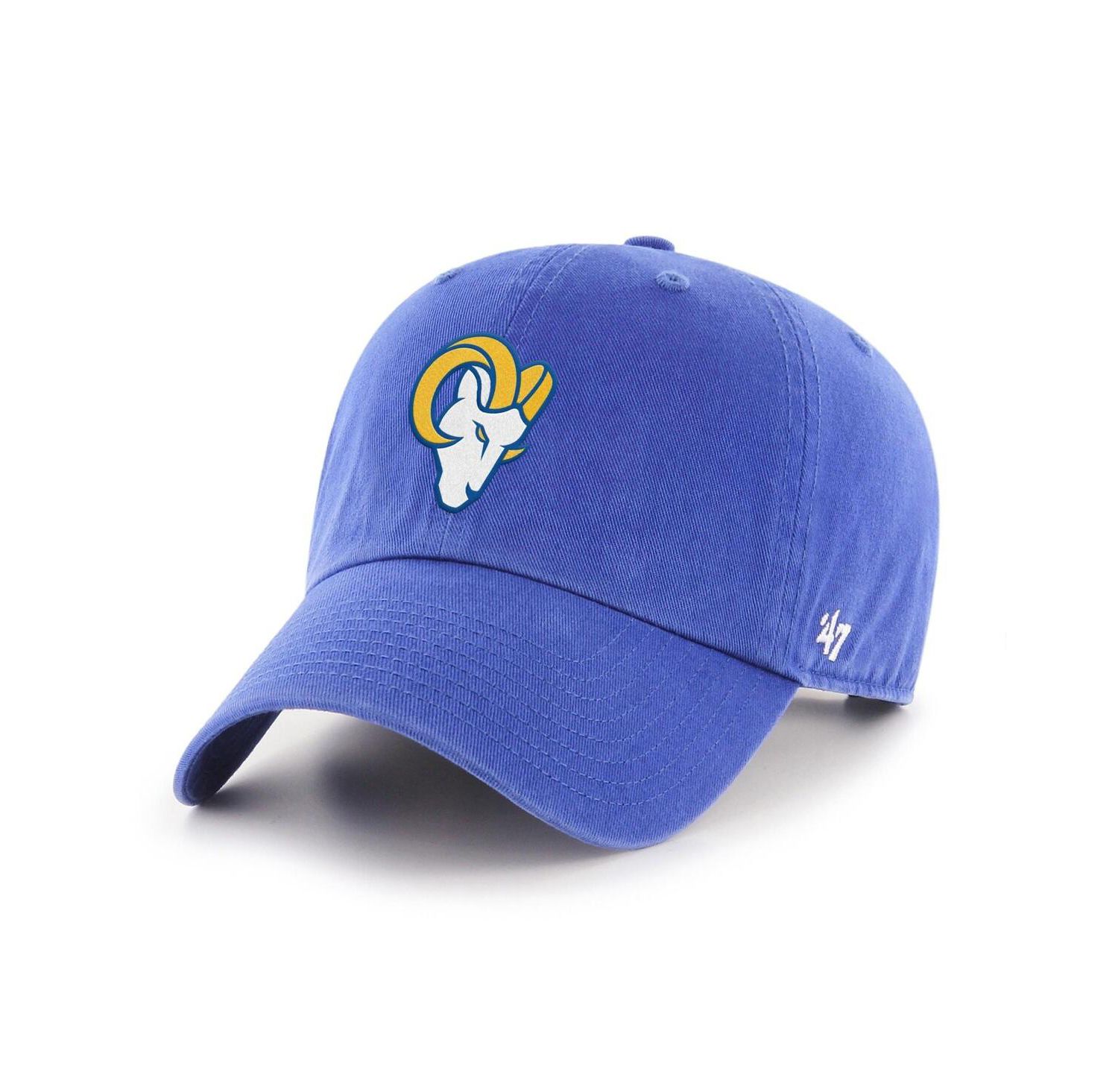 Men's Royal Los Angeles Rams Secondary Logo Clean Up Adjustable Hat