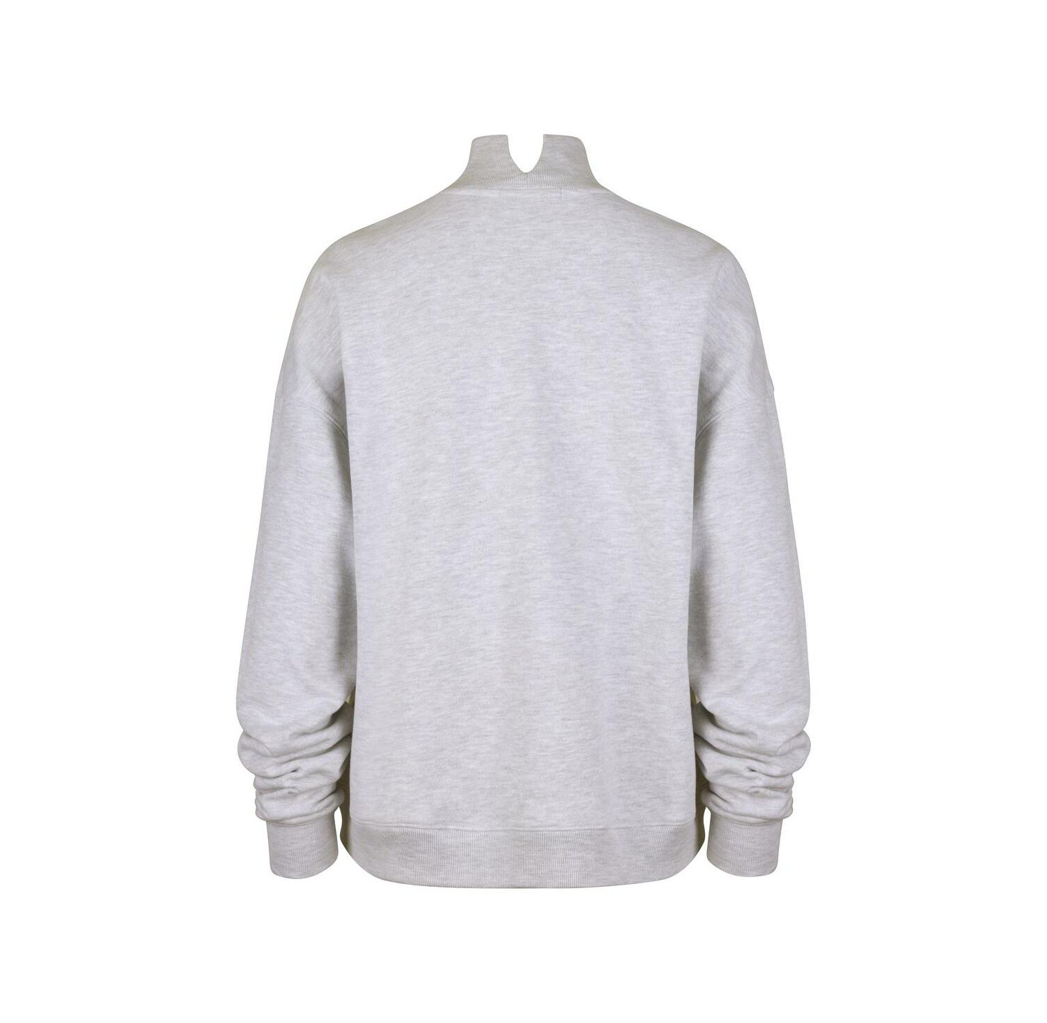 Women's Gray Los Angeles Rams Subtle Muse Mock Neck Sweatshirt