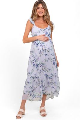 Women's Purple Fit & Flare Floral Dresses | Macy's