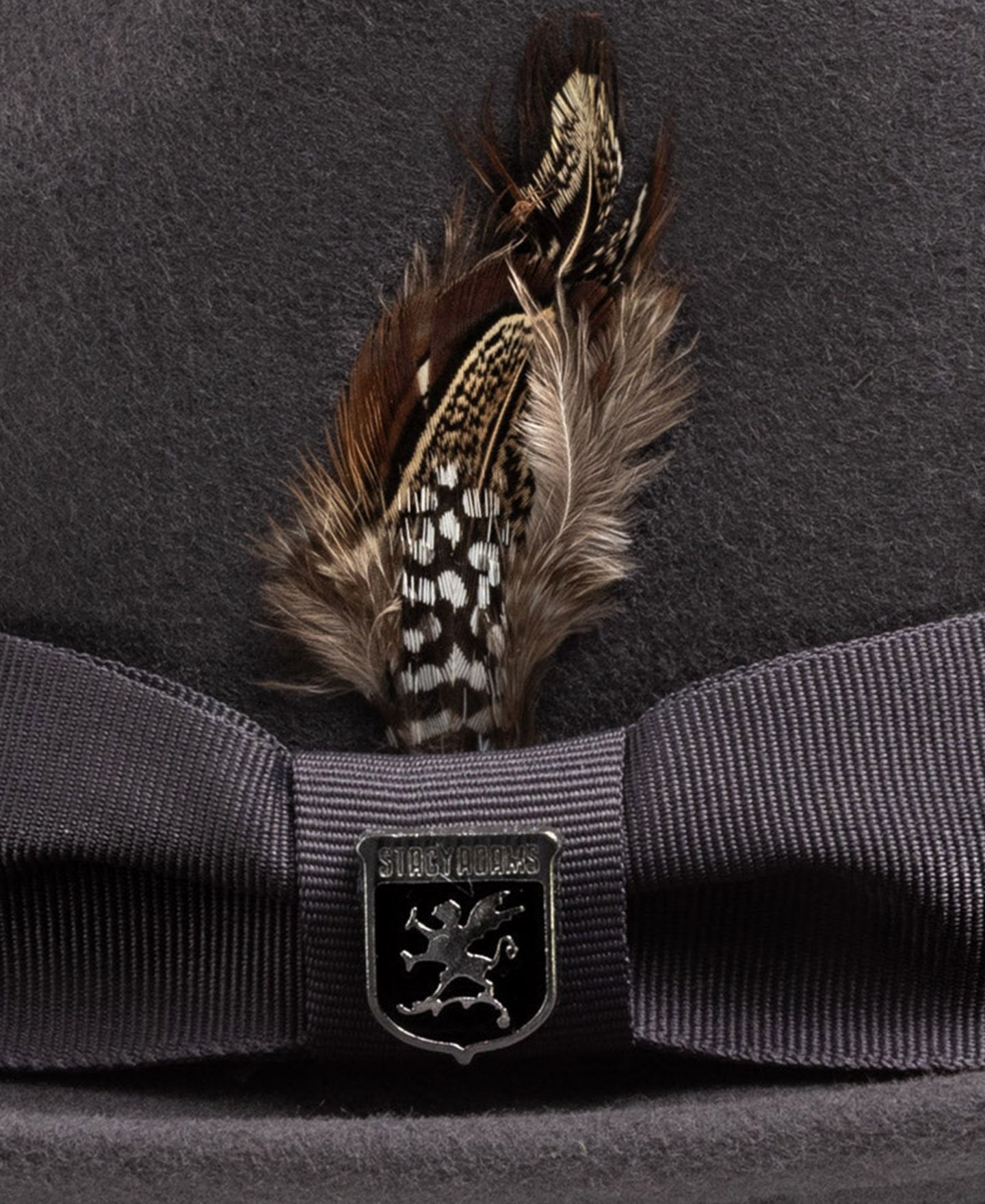 Мужской головной убор Stacy Adams Wool Pinch Front Fedora Hat, цвет: Серый — фото 3