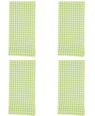 Gingham Design Table Napkins, Set of 4