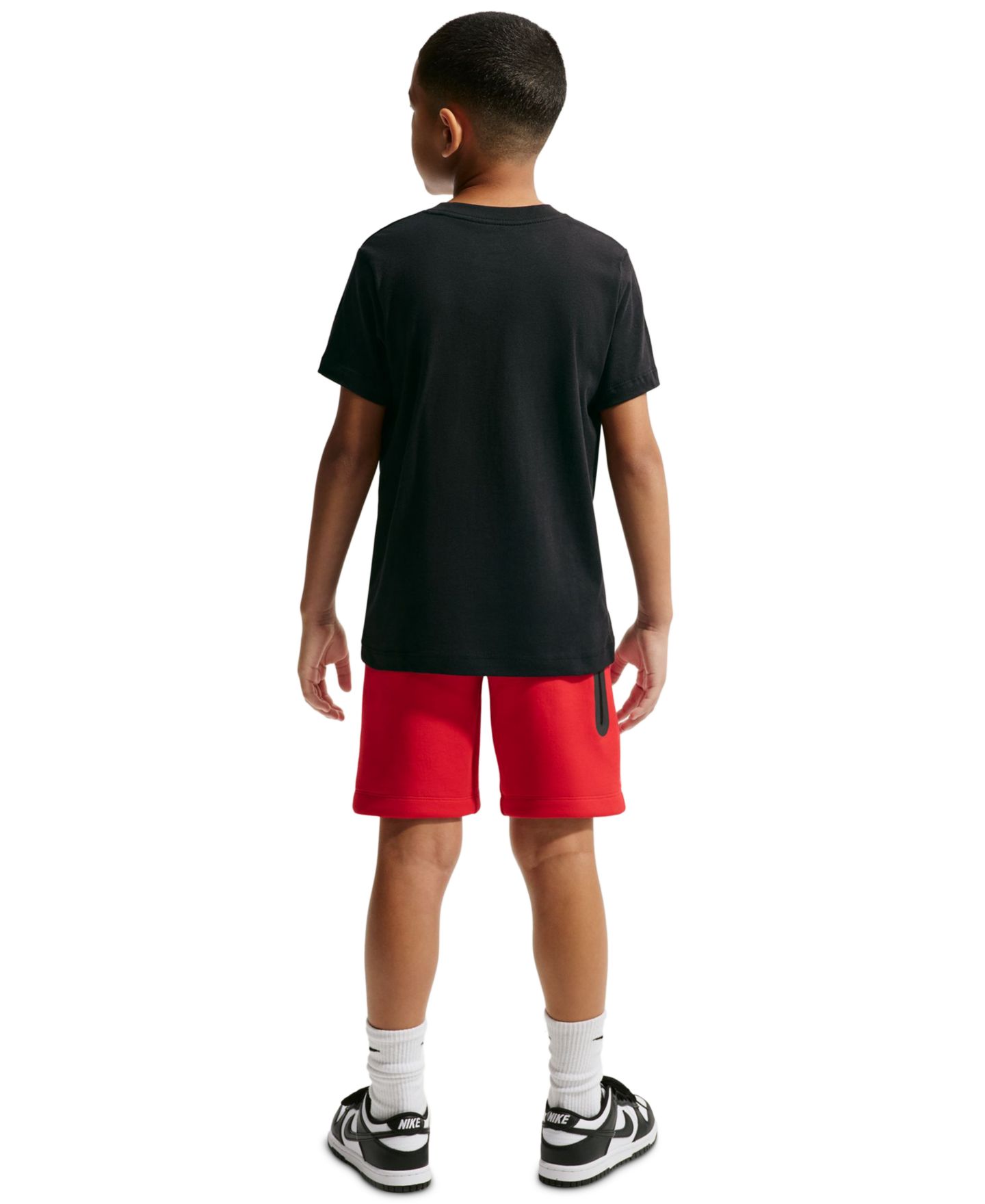 Футболка Nike Sportswear Short-Sleeve T-Shirt для мальчиков, цвет: Чёрный — фото 5