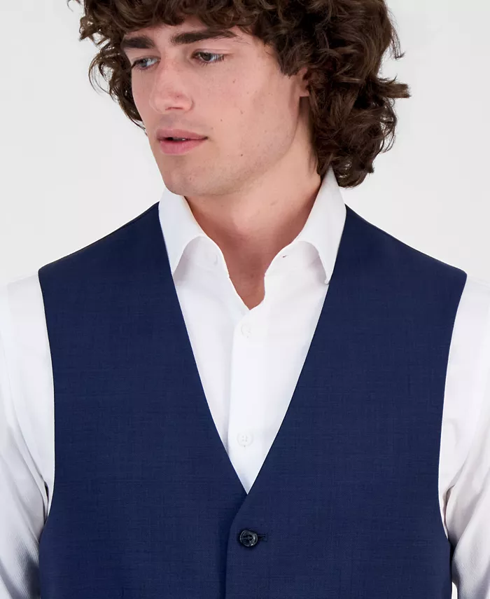 Men's Modern-Fit Wool TH-Flex Stretch Suit Separates Vest - thumbnail 3