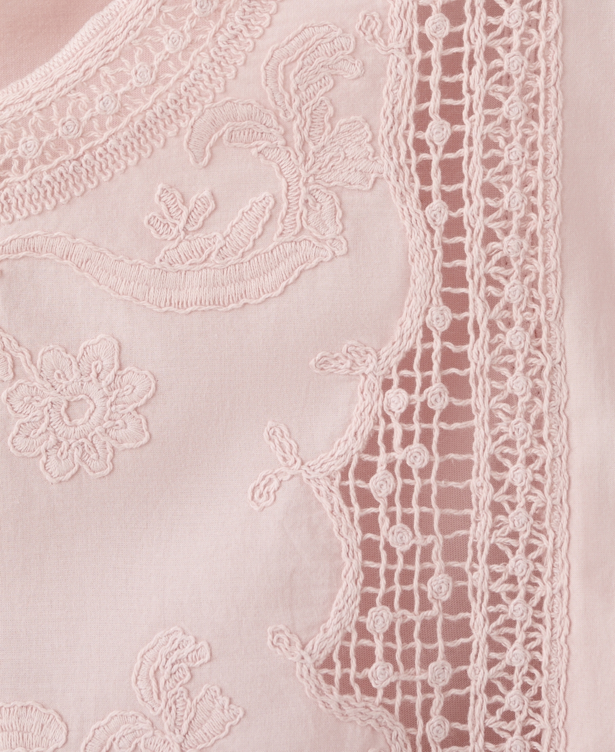 Mango Women's Embroidered Details Cotton Top
