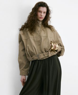 Women's Belted Denim Jacket