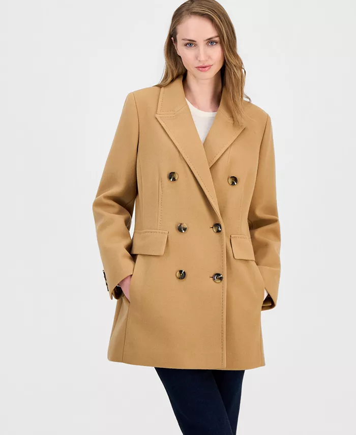 Women's Double-Breasted Peacoat, Created for Macy's - thumbnail 4