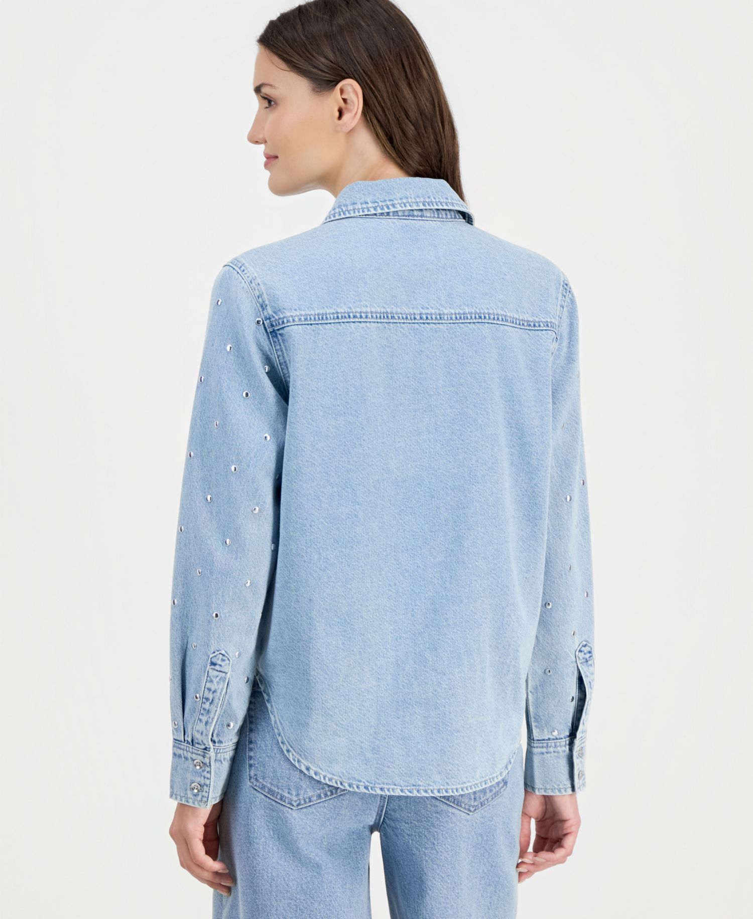 Women's Studded Denim Shirt