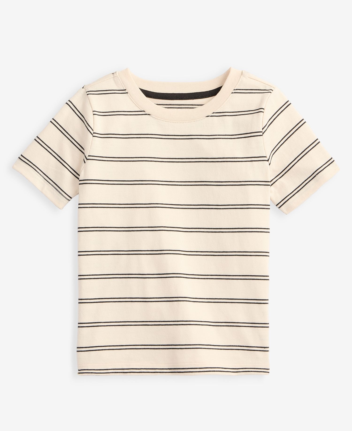 Toddler Boys' 12M-5T Double-Stripe Short-Sleeve T-Shirt