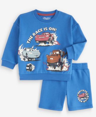 Toddler Boys' 12M-5T Cars The Race Is On Top and Shorts, 2-Piece Set