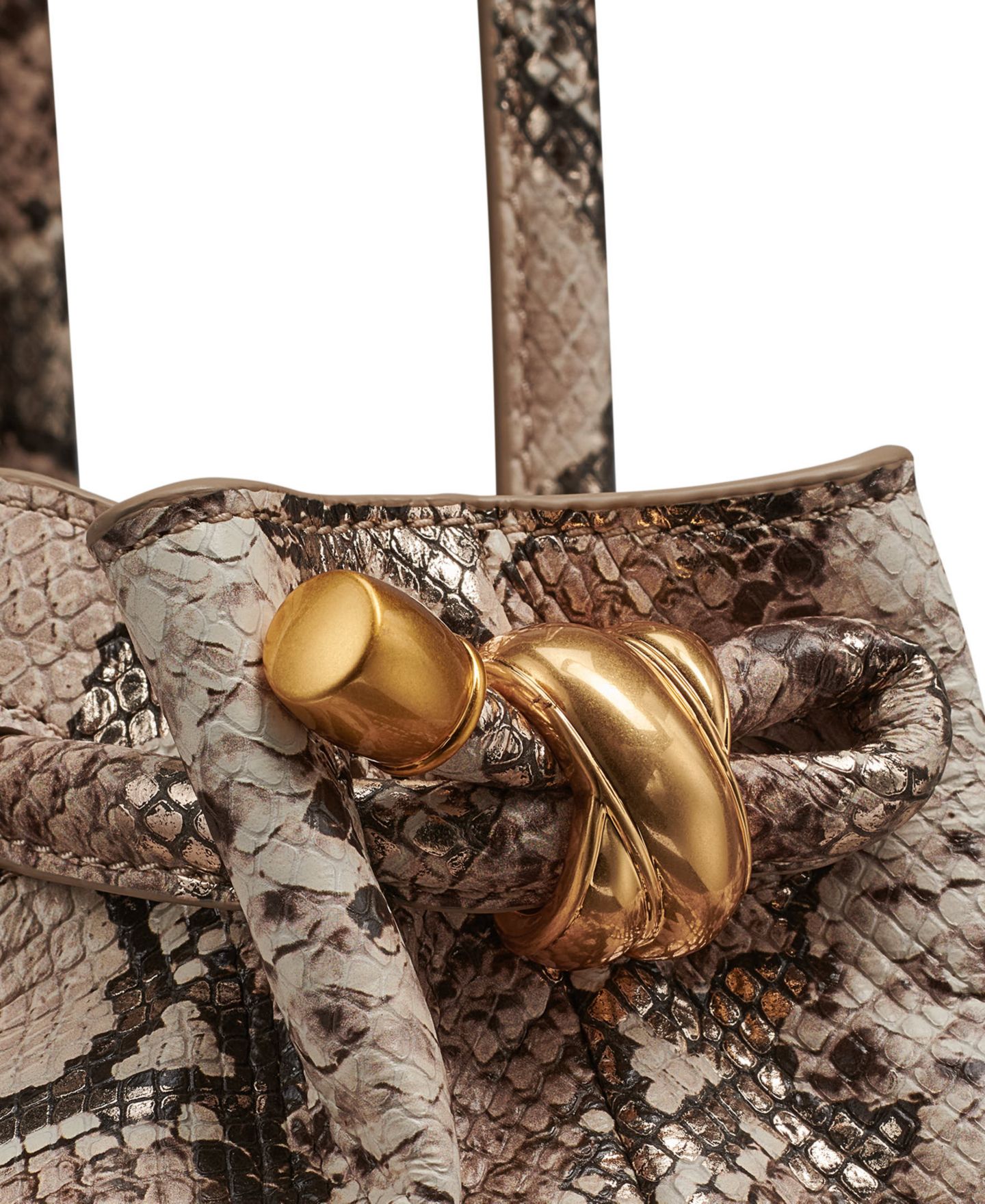 Женская сумка Donna Karan New York Cashmere Python Medium Tote Handbag, цвет: Нейтральный разноцветный — фото 7