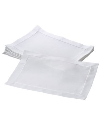 Hemstitched Border Placemats, Set of 12