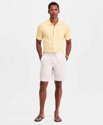 Men's 100% Linen Drawstring Shorts
