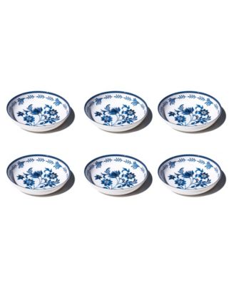 Medallion Flower NewWave Melamine Low Bowls, Set of 6