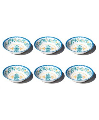 Montelupo NewWave Melamine Low Bowls, Set of 6