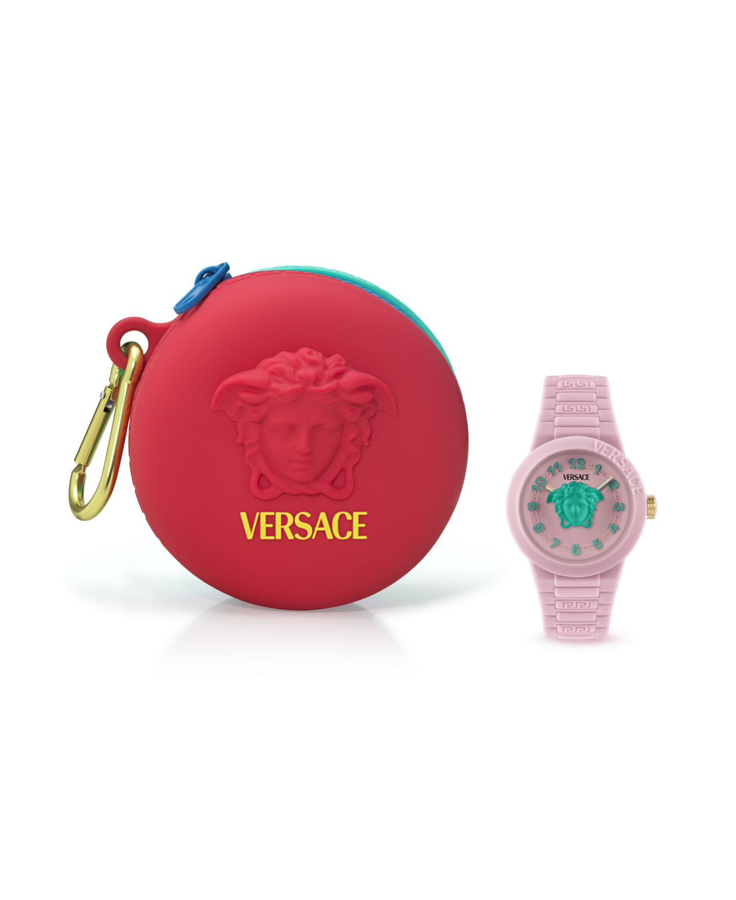 Детские часы Versace V-Pop Pink Silicone Strap Watch 34mm — фото 4