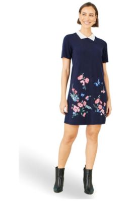 Women's Embroidered Knitted Floral Tunic