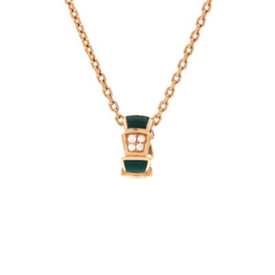 Pre-Owned Bvlgari Serpenti Viper Pendant Necklace - 18k rose gold